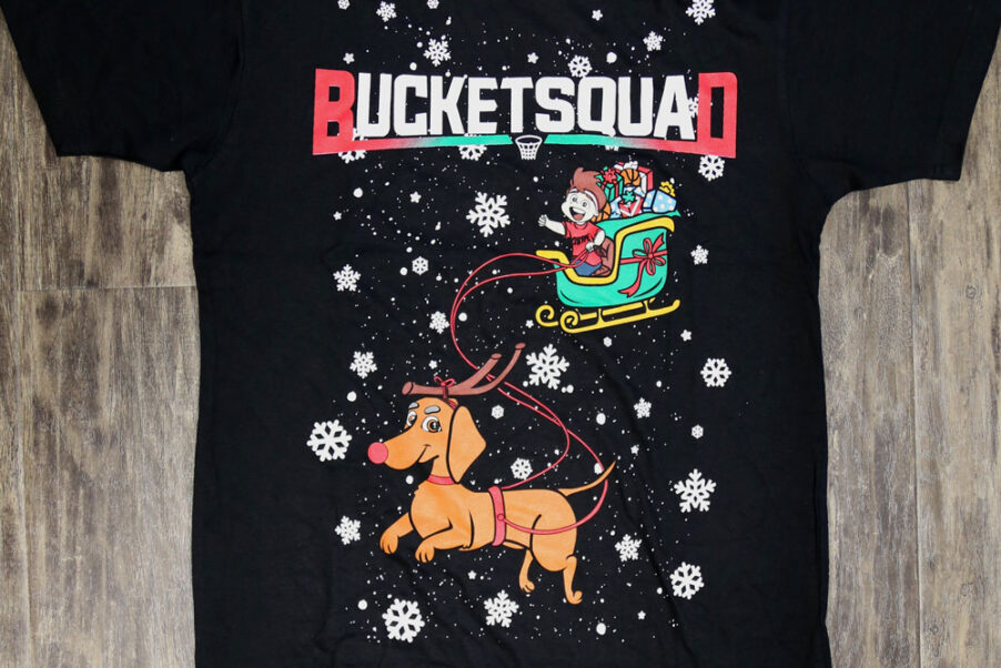 BucketSquad Holiday Shirt Front