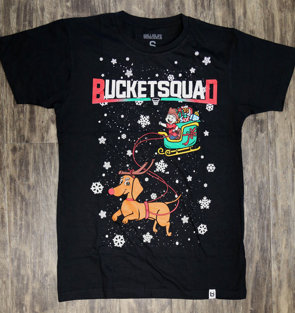 BucketSquad Holiday Shirt Front